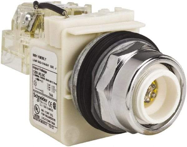 Schneider Electric - 120 VAC LED Indicating Light - Screw Clamp Connector - Makers Industrial Supply