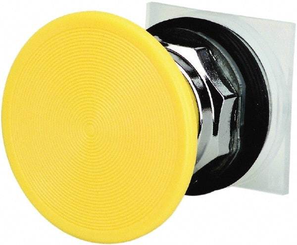 Schneider Electric - 30mm Mount Hole, Extended Straight, Pushbutton Switch Only - Yellow Pushbutton, Momentary (MO) - Makers Industrial Supply