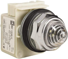 Schneider Electric - 120 V Clear Lens LED Indicating Light - Screw Clamp Connector - Makers Industrial Supply