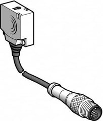 Telemecanique Sensors - PNP, 10 to 15mm Detection, Flat, Inductive Proximity Sensor - 3 Wires, IP67, 12 to 24 VDC, 26mm Wide - Makers Industrial Supply