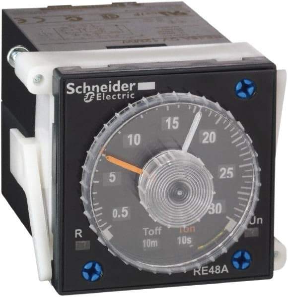 Schneider Electric - 300 hr Delay, Time Delay Relay - 5 Contact Amp, 24 to 240 VAC/VDC at 50/60 Hz - Makers Industrial Supply