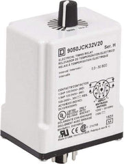 Square D - DPDT Time Delay Relay - 10 Contact Amp, 110 VDC & 120 VAC - Makers Industrial Supply