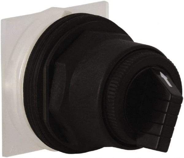 Schneider Electric - 1.18 Inch Mount Hole, 4 Position, Knob and Pushbutton Operated, Selector Switch Only - Maintained (MA), without Contact Blocks, Anticorrosive, Weatherproof, Dust and Oil Resistant - Makers Industrial Supply