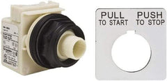 Schneider Electric - 30mm Mount Hole, Extended Straight, Pushbutton Switch Only - Maintained (MA) - Makers Industrial Supply