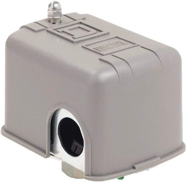 Square D - 1 and 3R NEMA Rated, 20 to 40 psi, Electromechanical Pressure and Level Switch - Adjustable Pressure, 575 VAC, L1-T1, L2-T2 Terminal, For Use with Square D Pumptrol - Makers Industrial Supply