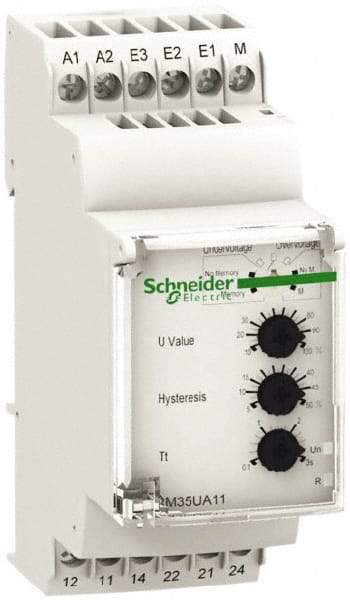 Schneider Electric - 2NO/2NC, 24-240 VAC/DC Control Relay - DIN Rail Mount - Makers Industrial Supply