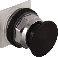 Schneider Electric - 30mm Mount Hole, Extended Mushroom Head, Pushbutton Switch Only - Round, Black Pushbutton, Nonilluminated, Momentary (MO) - Makers Industrial Supply