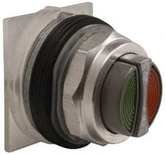 Schneider Electric - 1.18 Inch Mount Hole, Extended Straight, Pushbutton Switch Only - Round, Green and Red Pushbutton, Momentary (MO), Weatherproof, Dust and Oil Resistant - Makers Industrial Supply