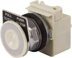 Schneider Electric - 30mm Mount Hole, Extended Mushroom Head, Pushbutton Switch Only - Round, Maintained (MA) - Makers Industrial Supply