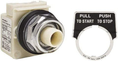 Schneider Electric - 30mm Mount Hole, Extended Straight, Pushbutton Switch Only - Maintained (MA) - Makers Industrial Supply