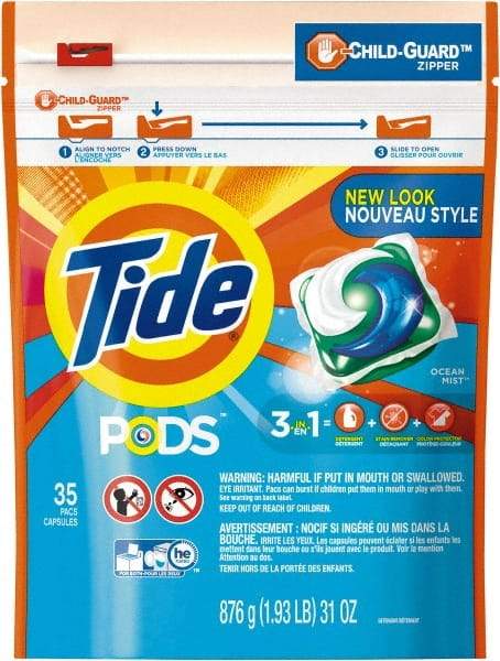 Tide - 31 oz Powder/Gel Laundry Detergent - Ocean Mist Scent - Makers Industrial Supply