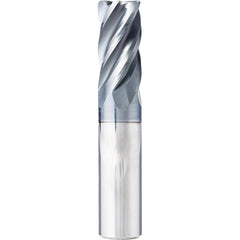 Corner Radius End Mill: 1/2″ Dia, 1-3/4″ LOC, 0.015″ Radius, 5 Flutes, Solid Carbide 4″ OAL, 1/2″ Shank Dia, 37 ° Helix, AlCrN Coated, Corner Radius End, Series TC5F