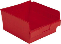 LEWISBins+ - 11-5/8" Deep, Red Hopper Shelf Bin - 6" High x 11-1/8" Wide x 11-5/8" Long - Makers Industrial Supply