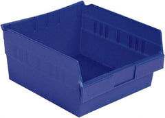 LEWISBins+ - 11-5/8" Deep, Blue Hopper Shelf Bin - 6" High x 11-1/8" Wide x 11-5/8" Long - Makers Industrial Supply