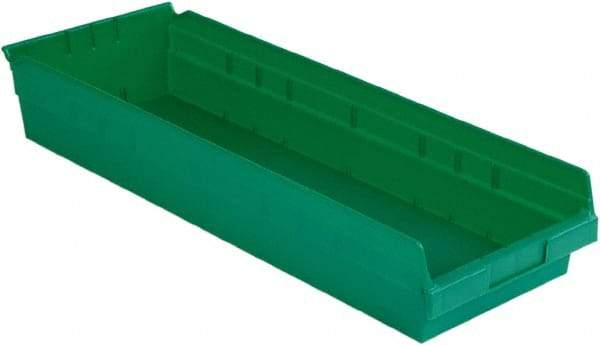 LEWISBins+ - 23-5/8" Deep, Green Hopper Shelf Bin - 4" High x 8-3/8" Wide x 23-5/8" Long - Makers Industrial Supply