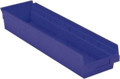 LEWISBins+ - 23-5/8" Deep, Blue Hopper Shelf Bin - 4" High x 6-5/8" Wide x 23-5/8" Long - Makers Industrial Supply