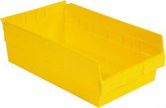 LEWISBins+ - 17-7/8" Deep, Yellow Hopper Shelf Bin - 6" High x 11-1/8" Wide x 17-7/8" Long - Makers Industrial Supply