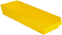 LEWISBins+ - 23-5/8" Deep, Yellow Hopper Shelf Bin - 4" High x 8-3/8" Wide x 23-5/8" Long - Makers Industrial Supply