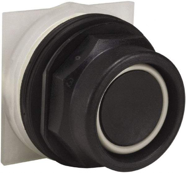 Schneider Electric - 30mm Mount Hole, Extended Straight, Pushbutton Switch Only - Black Pushbutton, Momentary (MO) - Makers Industrial Supply