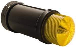 Schneider Electric - 24 VAC/VDC, 4X NEMA Rated, Strobe Tube, Yellow, Flashing Light - 60 Flashes per min, 70mm Pipe/Pendant, 70mm Diameter, 157mm High, IP65, IP66 Ingress Rating - Makers Industrial Supply