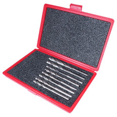 ‎8 Piece HSS Straight Shank 3-Flute Capscrew Counterbore Set- Bright - Includes: 18, 20-60 Degree 21-60 Degree 22-60 Degree 22, 26, 30, 34mm