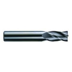1/2 Dia. x 3 Overall Length 4-Flute Square End Solid Carbide SE End Mill-Round Shank-Center Cut-AlTiN - Makers Industrial Supply