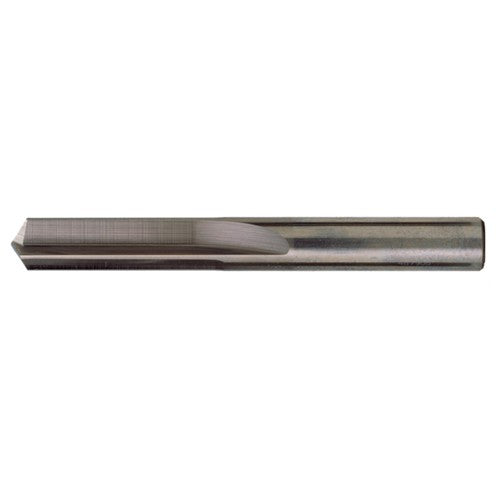 ‎#19 Dia. × 0.166″ Shank × 1-1/16″ Flute Length × 2-1/8″ OAL, Stub, 140°, Bright, 2xD Flute, Round Solid Carbide Drill - Exact Industrial Supply