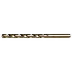 2.00mm RHS / RHC HSS-CO 8% (M42) 135 Degree Split Point NAS907 Type J Cobalt Heavy Duty Jobber Drill - Straw / Gold Oxide - Exact Industrial Supply