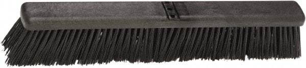 Harper Brush - 24" Heavy Duty Polypropylene Push Broom - 2-7/8" Bristle Length, Plastic Block, Bolt-On Handle Connection, Handle Sold Separately - Makers Industrial Supply