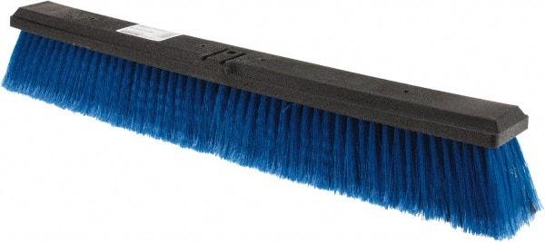 Harper Brush - 24" Medium Duty Polypropylene Push Broom - 2-7/8" Bristle Length, Plastic Block, Bolt-On Handle Connection, Handle Sold Separately - Makers Industrial Supply