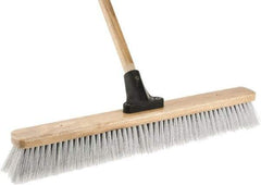 Harper Brush - 24" Fine Particle Synthetic Push Broom - 2-7/8" Bristle Length, Wood Block, Bolt-On Handle Connection, Handle Included - Makers Industrial Supply