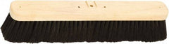 Harper Brush - 18" Medium Duty Tampico Push Broom - 2-7/8" Bristle Length, Wood Block, Bolt-On Handle Connection, Handle Sold Separately - Makers Industrial Supply