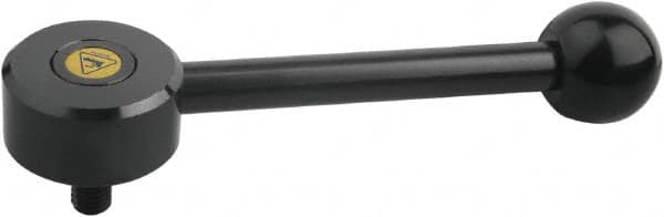 KIPP - M12, Steel Threaded Stud Adjustable Clamping Handle - 170.5mm OAL, 33mm High - Makers Industrial Supply