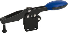 KIPP - Horizontal Handle, Manual Hold Down Toggle Clamp - U-Bar, Straight Base, Nitride/Oxide Finish, Steel - Makers Industrial Supply