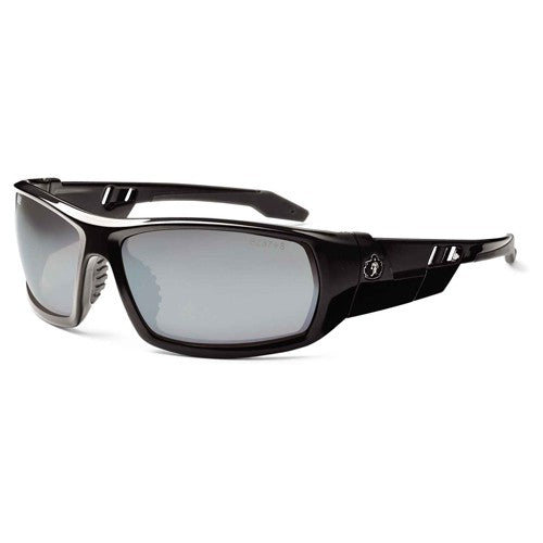 Odin Silver Mirror Lens Black Safety Glasses - Makers Industrial Supply