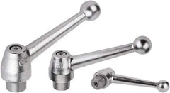 KIPP - 1/2-13, Steel Threaded Hole Adjustable Clamping Handle - 97mm OAL, 54mm High - Makers Industrial Supply