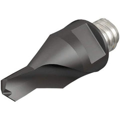 Iscar - MM ECS Grade IC908 Carbide Center Drill Milling Tip Insert - TiAlN/TiN Finish, 1 Flute, 5.09" Cutting Diam, 6.9mm Depth of Cut, 25.5mm Extension - Makers Industrial Supply