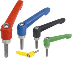 KIPP - 5/8-11, Fiberglass Reinforced Plastic Threaded Stud Adjustable Clamping Handle - 126mm OAL, 77mm High - Makers Industrial Supply