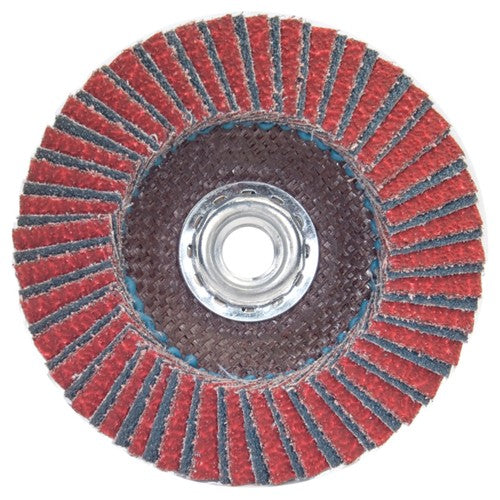 7″ × 1/4″ × 5/8″ Twinfiber Flap Disc Type 29 Conical 80 Grit - Makers Industrial Supply