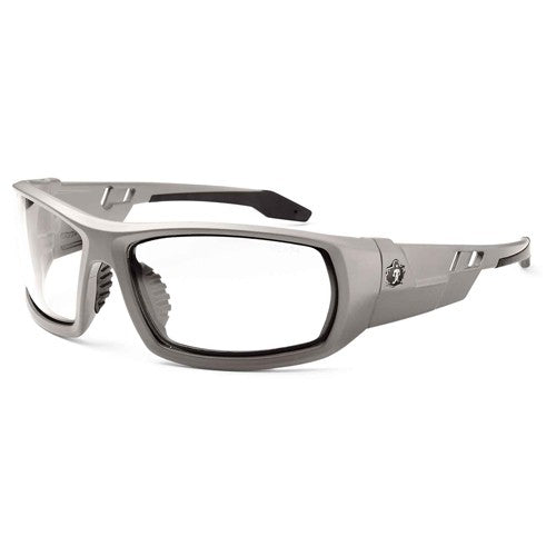 Odin Clear Lens Matte Gray Safety Glasses - Makers Industrial Supply