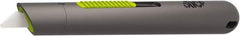 Slice - Retractable Utility Knife - 5.3" Blade, Black Rubber Handle, 1 Blade Included - Makers Industrial Supply