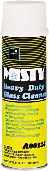 Misty - 20 oz Aerosol Can Citrus Glass Cleaner - Concentrated, Use on Glass - Makers Industrial Supply