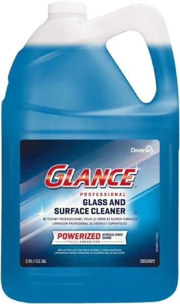 Diversey - 1 Gal Bottle Ammonia Glass Cleaner - Use on Countertops, Glass, Mirrors, Sinks, Stainless Steel, Washable Surfaces - Makers Industrial Supply