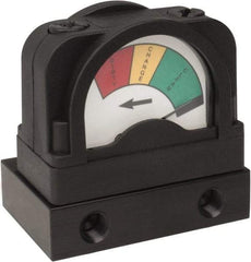 PRO-SOURCE - Glass Filled Nylon FRL Pressure Gauge - Use with Filters - Makers Industrial Supply