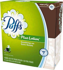 Puffs - Decorative Box of White Facial Tissues - 1 Ply - Makers Industrial Supply