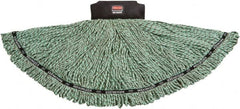 Rubbermaid - Black Head Band, Large Microfiber Loop End Mop Head - 4 Ply - Makers Industrial Supply