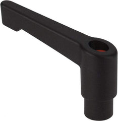 Morton Machine Works - M5, 12mm Hub Diam, Glass Fiber Reinforced Plastic Metric A-Tapped Adjustable Clamping Handle - 42mm OAL, 35mm High, 7.5mm Hole Depth - Makers Industrial Supply