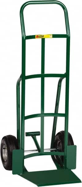 Little Giant - 800 Lb Capacity 47" OAH Hand Truck - 13-1/2 x 16" Base Plate, Continuous Handle, Steel, Pneumatic Wheels - Makers Industrial Supply