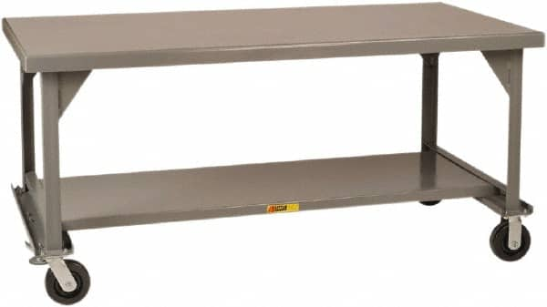 Little Giant - Mobile Work Bench - Steel, Gray, 48" Long x 30" Deep x 36" High - Makers Industrial Supply