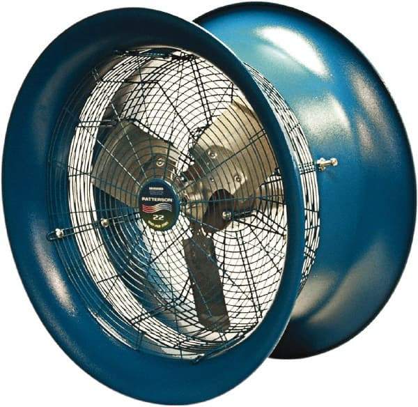 Patterson Fan - 22" Blade, 1/2 hp, 5,570 CFM, Industrial Circulation Fan - Suspension, 208-230/460 Volts, 1 Speed - Makers Industrial Supply